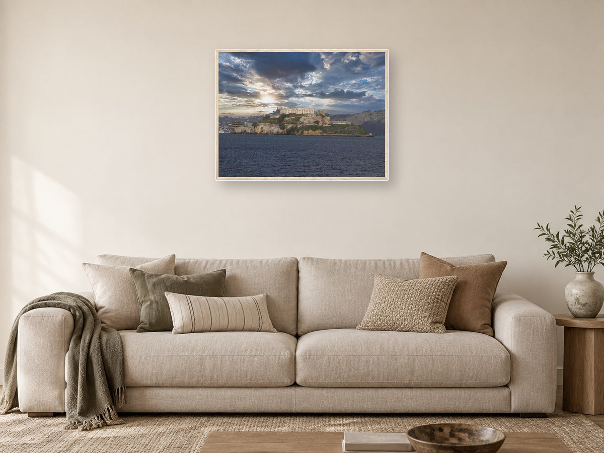 Alcatraz Island - Framed Fine Art Print, San Francisco Bay