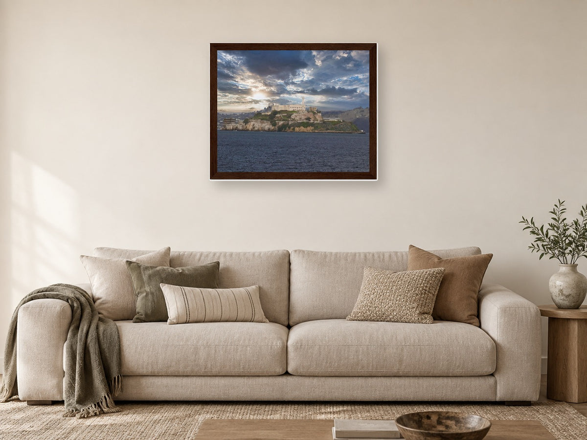 Alcatraz Island - Framed Fine Art Print, San Francisco Bay