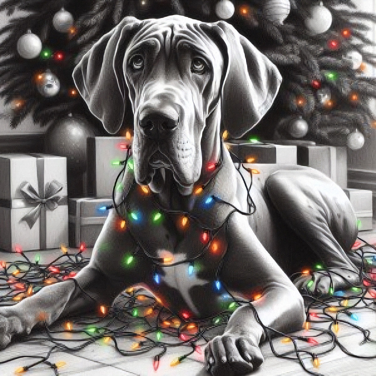 Mila Christmas Lights Cards | Pack of 10