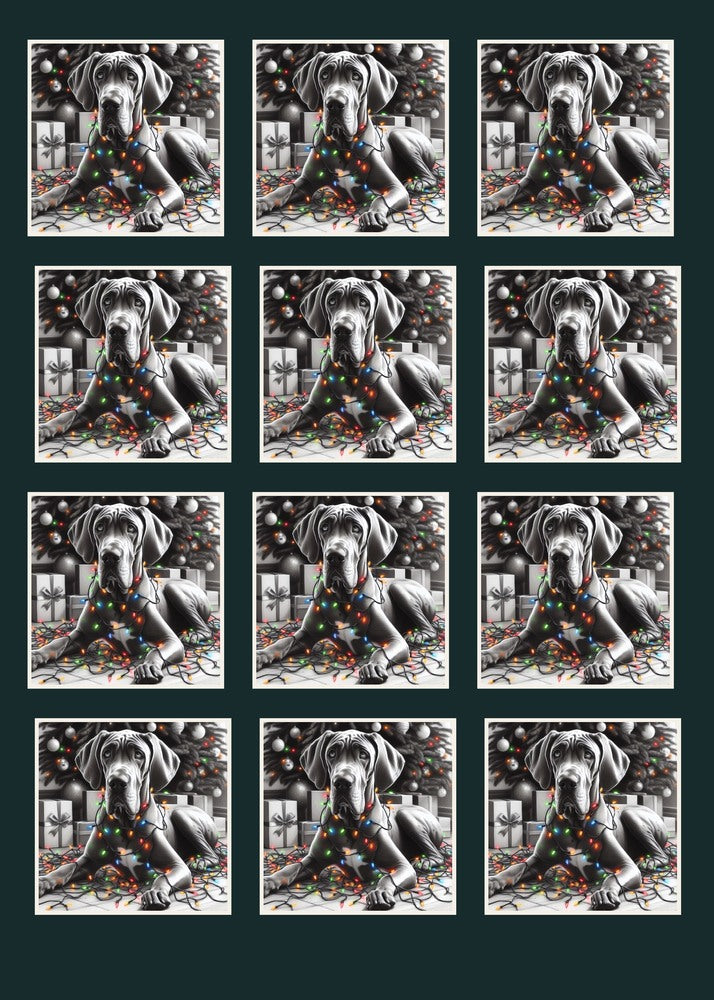 Mila Christmas Wrapping Paper | 3 Satin Sheets, 50 × 70 cm