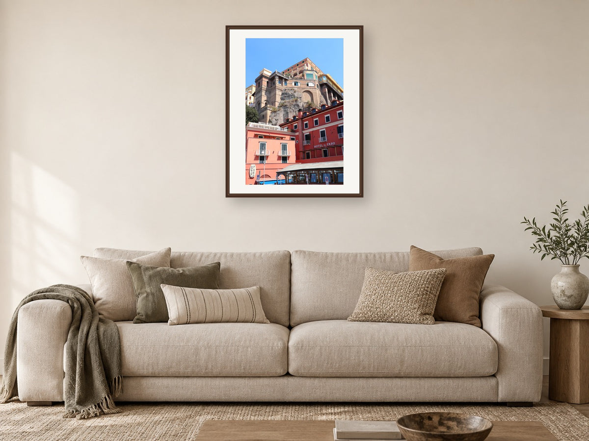 Sorrento Hotel Il Faro - Framed Fine Art Print, Italy